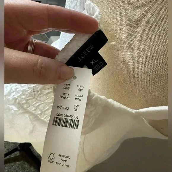 J.Crew Seersucker tie-front top - Picture 5 of 5